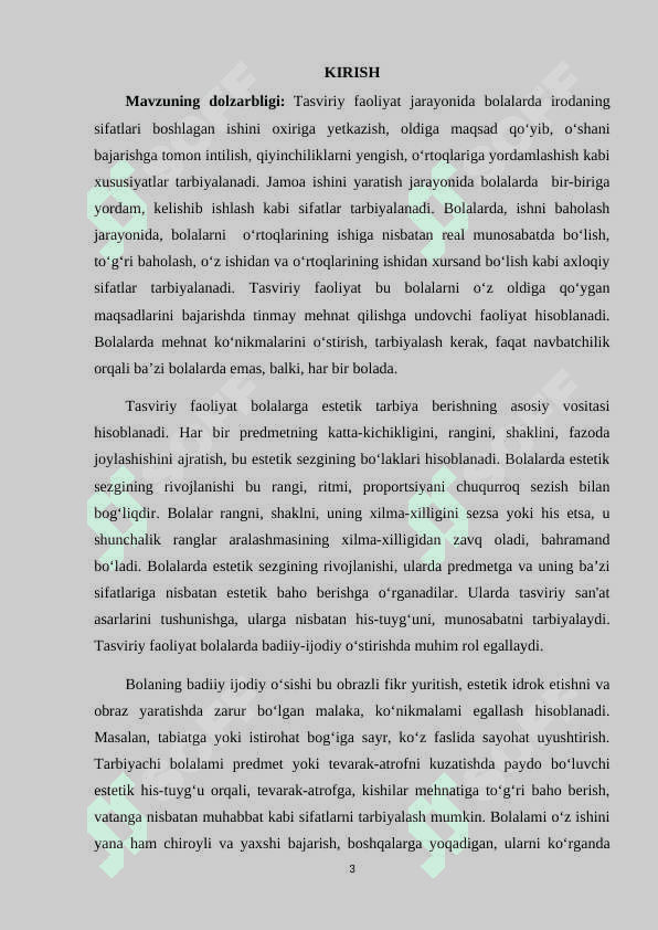 BOLALARNI HAR TOMONLAMA RIVOJLANTIRISHDA TASVIRIY FAOLIYATNING AHAMIYATI. 3