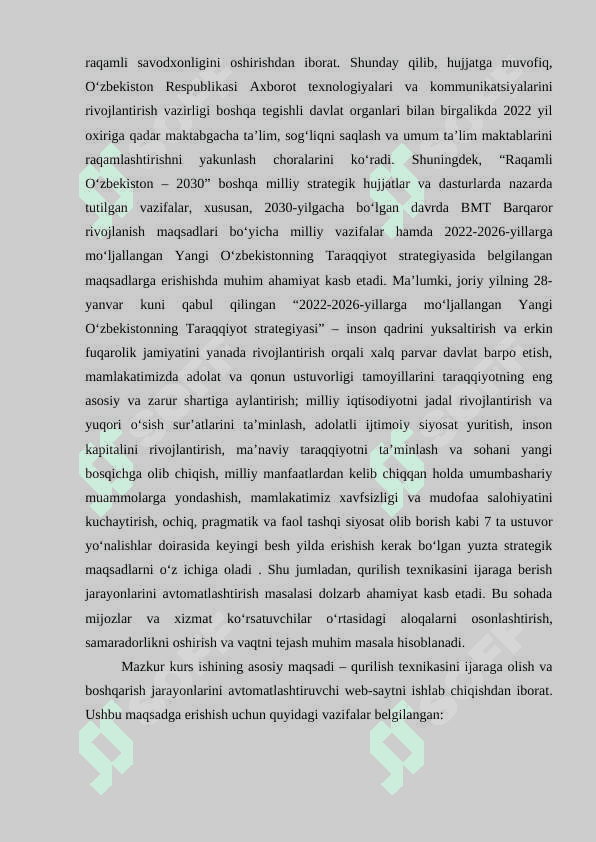 WEb dasturlash fanidan kurs ishi 4