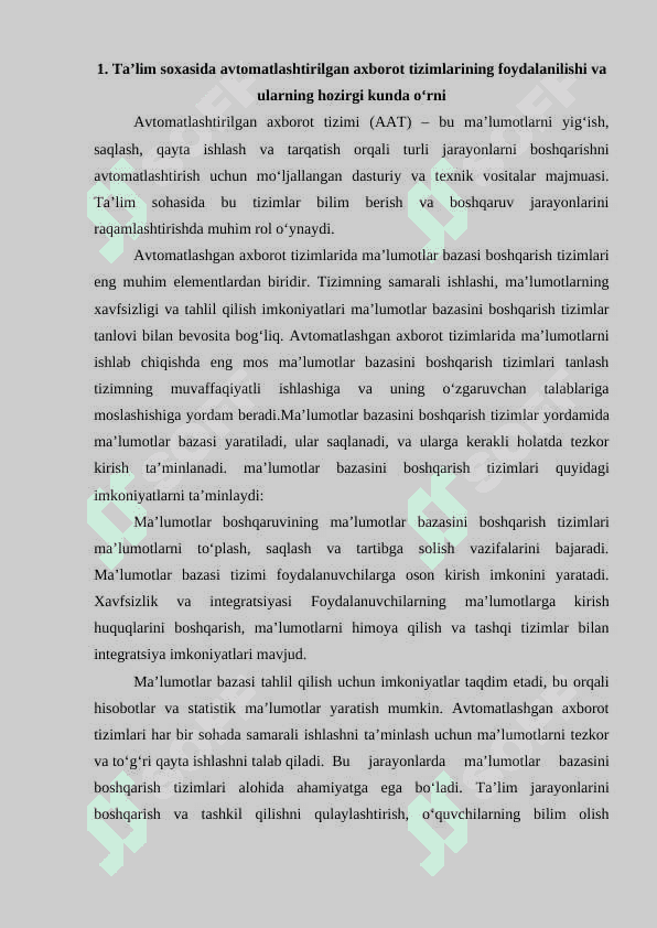 WEb dasturlash fanidan kurs ishi 8