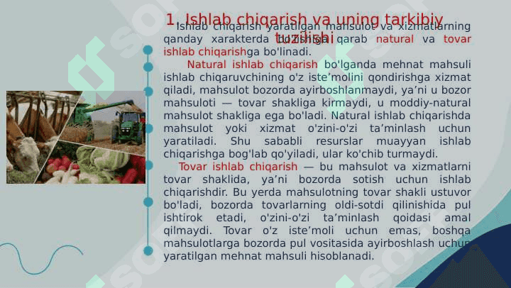 ISHLAB CHIQARISH JARAYONI VA UNING NATIJALARI 6