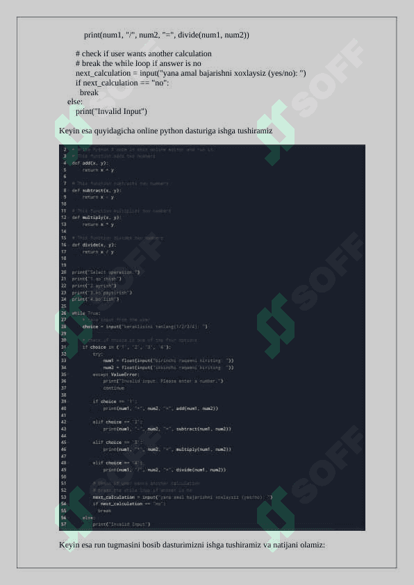 Mustaqil ish #python 2