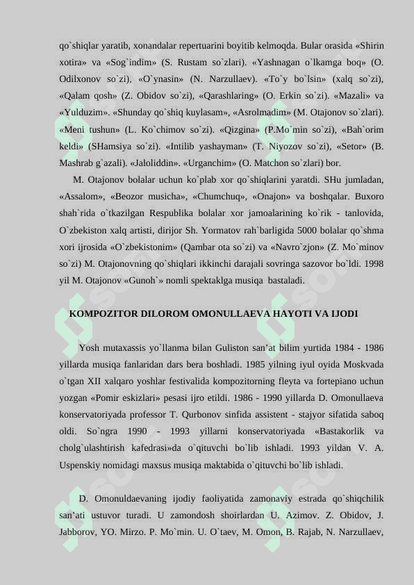 Kоmpоzitоr Muhammad Оtajоnоv hayoti va ijоdi 4