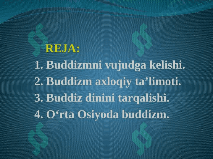 Buddizm dini (TAQDIMOT) 2