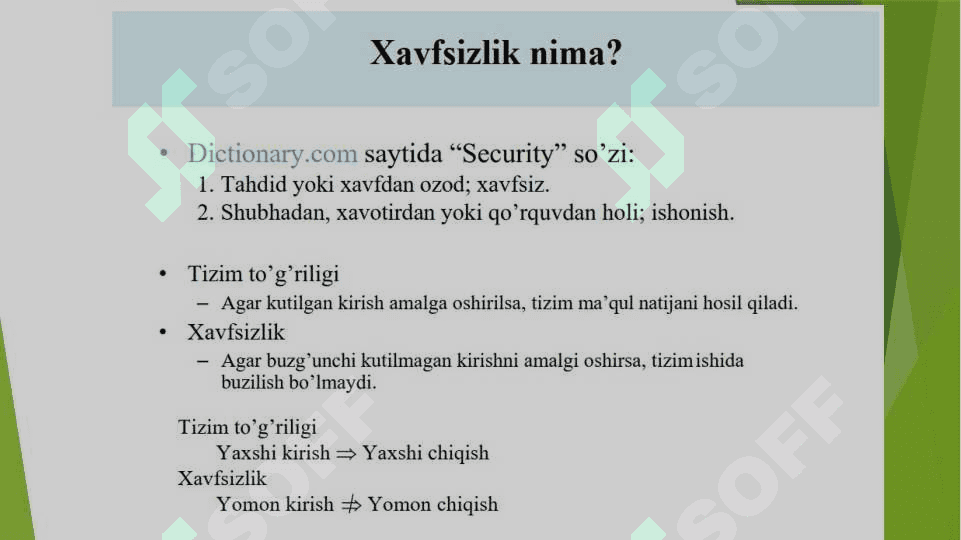 Kiberxavfsizlik asoslari faniga kirish 3