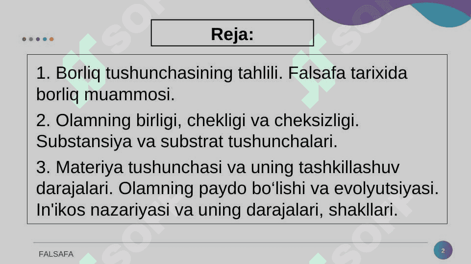 Borliq – falsafa kategoriyasi 2