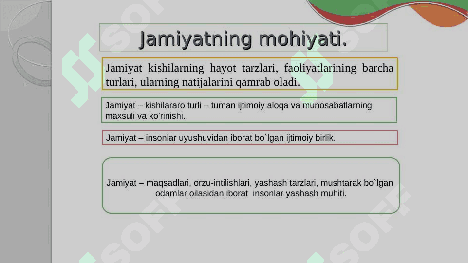 Jamiyat falsafasi 5