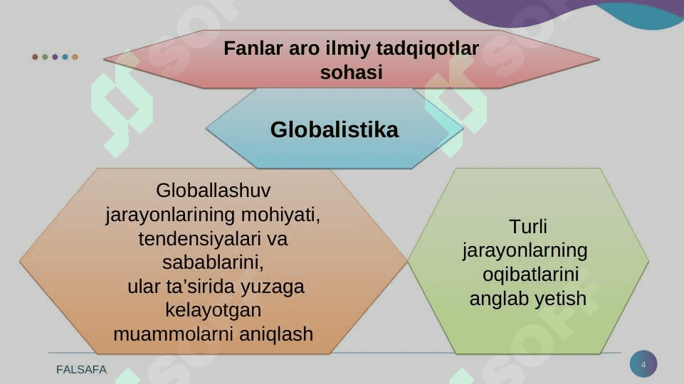 Globallashuv va barqaror taraqqiyot 		falsafasi 4