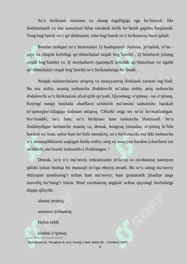 So‘z birikmasi qolipining nutqiy kengayishi va birikma zanjiri. KURS ISHI.docx 6