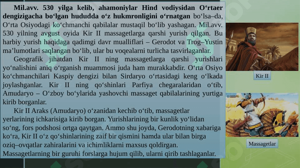 Ahamoniylarning O‘rta Osiyoni bosib olishi va hukmronligi 5