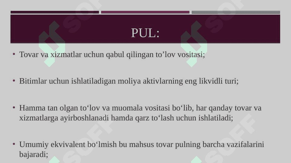 Pul va Pul Bozori 2