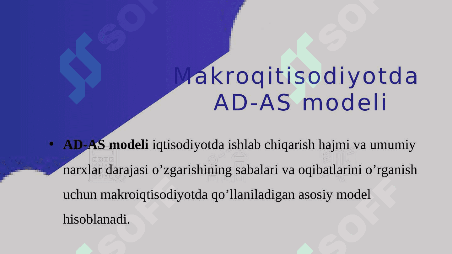 Yalpi talab va yalpi taklif modeli AD-AS model 3