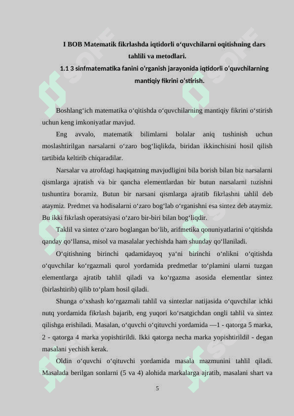 matematika darslarida iqtidorli o'quvchilar bilan ishlash 5