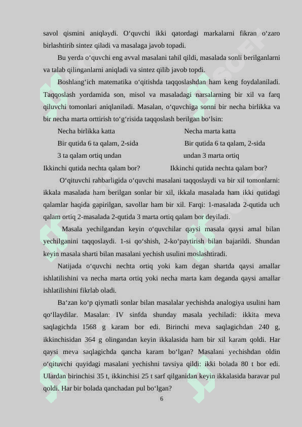 matematika darslarida iqtidorli o'quvchilar bilan ishlash 6