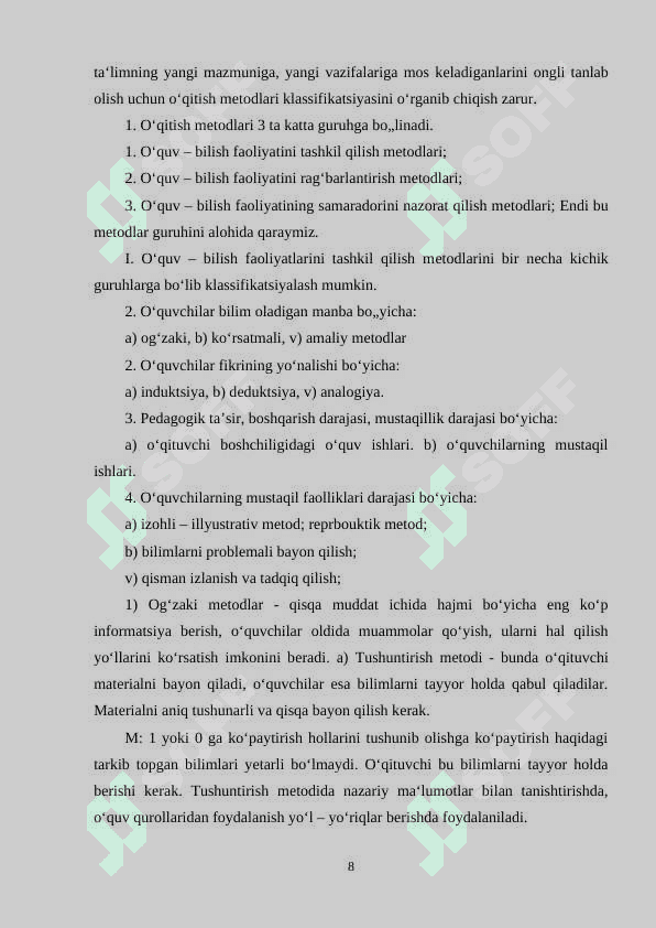 matematika darslarida iqtidorli o'quvchilar bilan ishlash 8