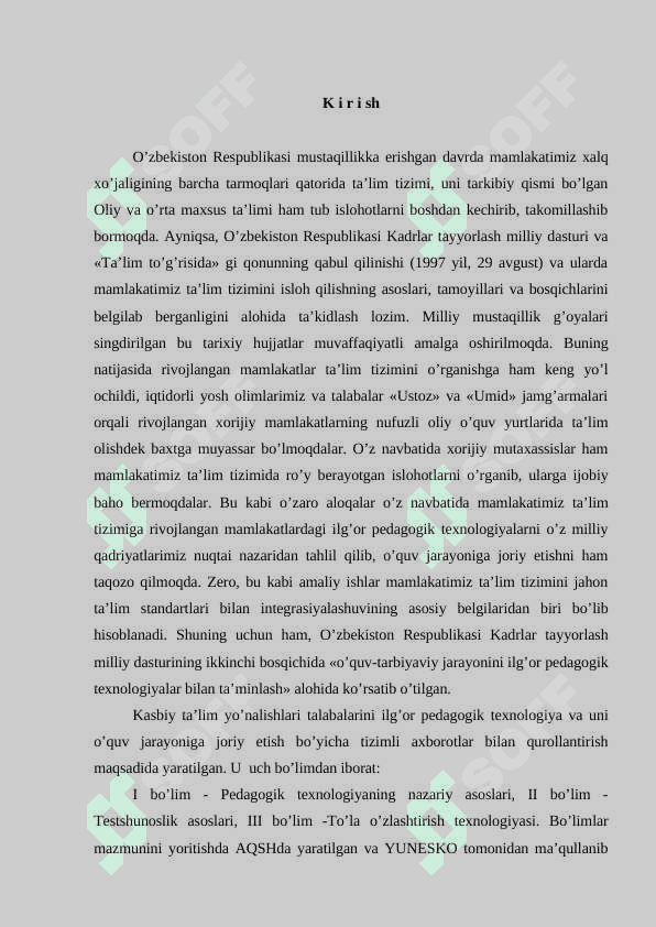 Pedagogik tizim pedagogik texnologiyaning asoslari 2