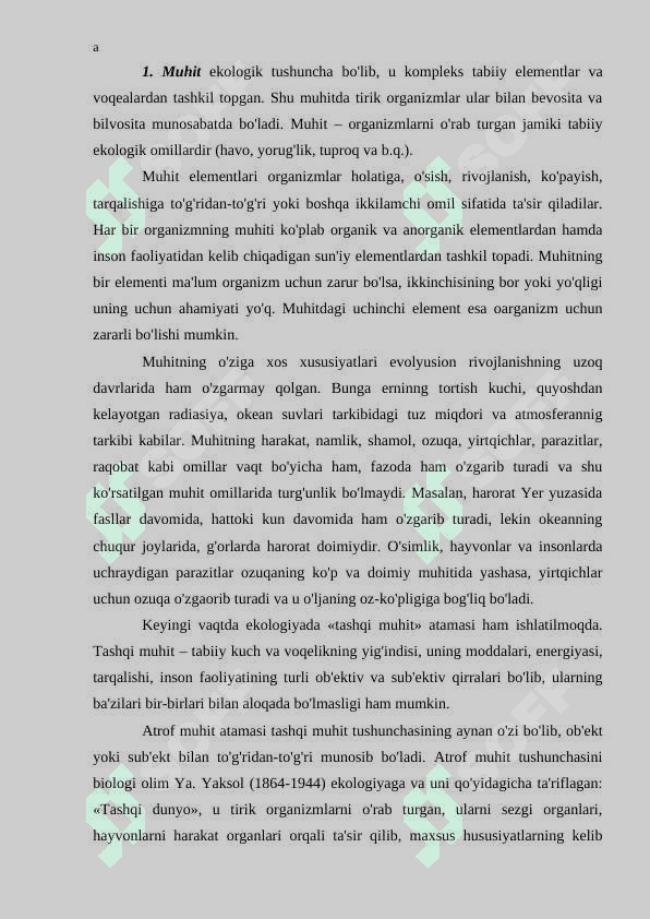 O‘ZBEKISTON RESPUBLIKASINING  VILOYATLAR BO‘YICHA EKOLOGIK  HOLATI 2