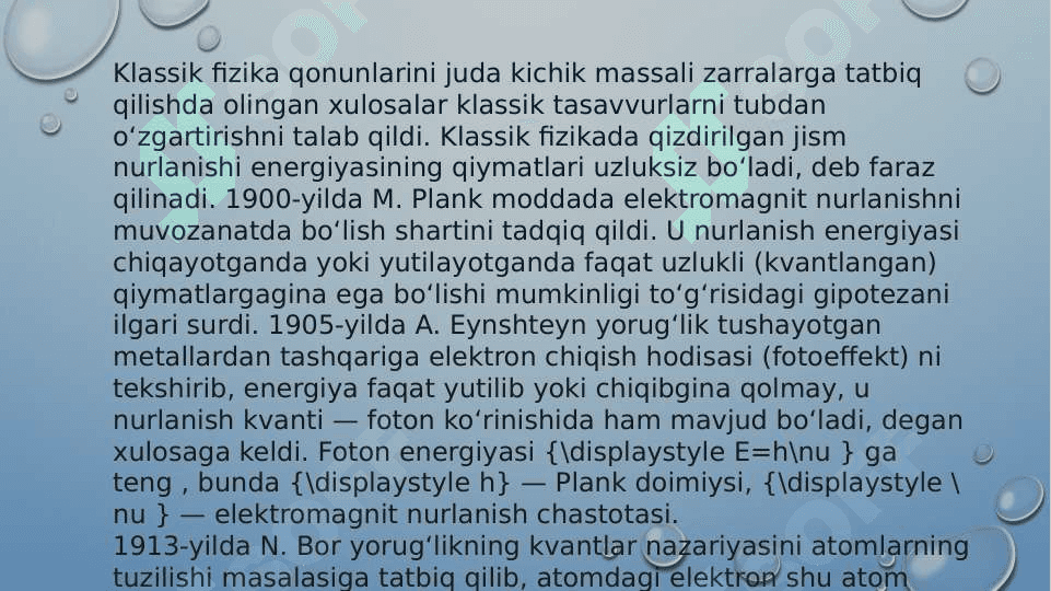 xx asrda kvant- mexanika va kvant – kimyonning rivojlanishi pptx 3
