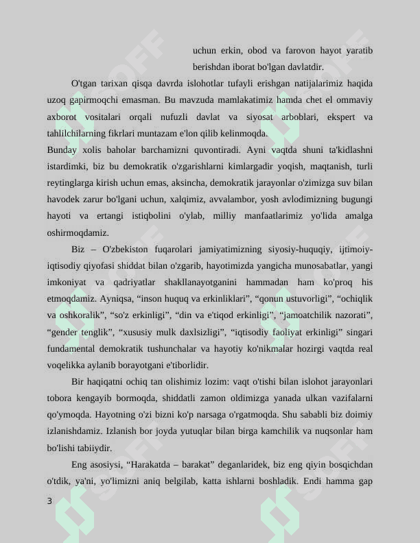 O‘zbekiston Respublikasini yanada rivojlantirish bo‘yicha 2017-2021 yillarga mo‘ljallangan  harakatlar strategiyasi 3