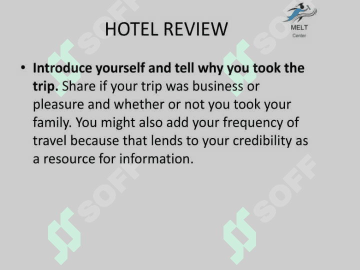 A HOTEL REVIEW 2
