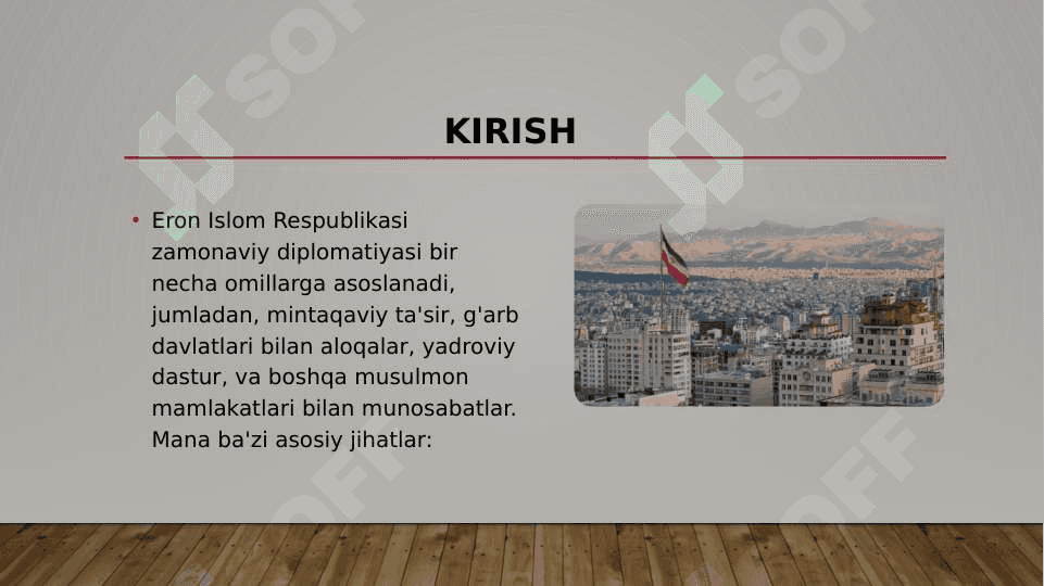 Eron islom Respublikasi zamonaviy diplamatiyasi 2