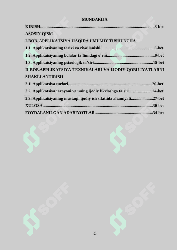 IJODIY QOBILIYATLARINI SHAKLLANTIRISHDA APPLIKATSIYANING OʻRNI 2
