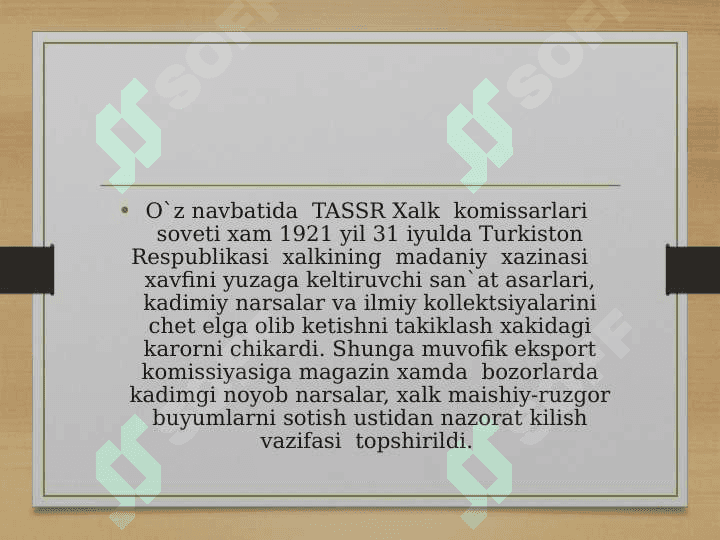 XX asrning 20 30 yillari O‘zbekiston arxeologiyasi qanday 3