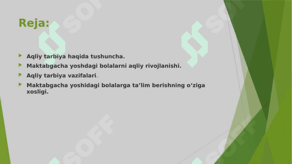 Maktabgacha ta’lim tashkilotlarida aqliy tarbiya berishning o’ziga xosligi 2