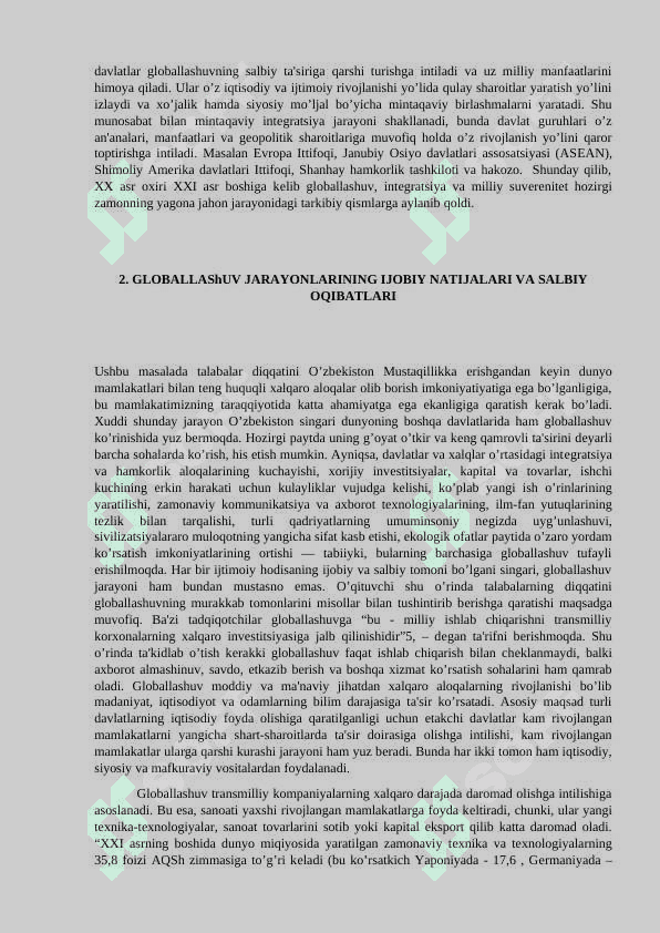 Globallashuv va mafkuraviy jarayonlar 4