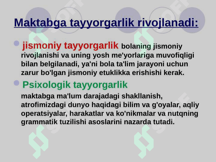 Maktabgacha yoshdagi bolalarni maktab ta’limiga tayyorlash nazariyasi 3