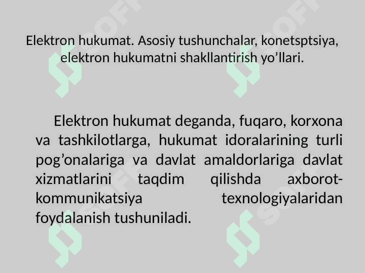 ELEKTRON HUKUMAT TIZIMI ASOSLARI 3