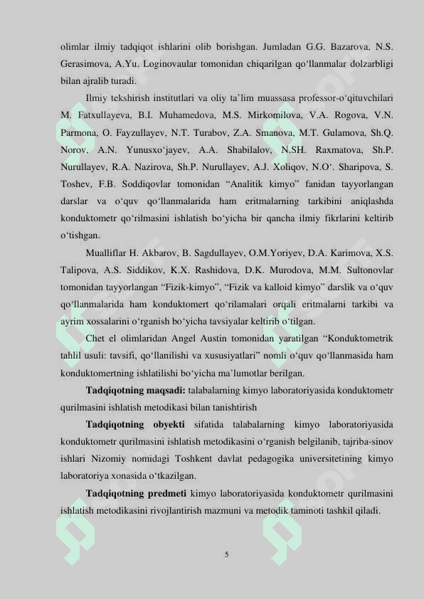 Kimyo laboratoriyasida konduktometr qurilmasini ishlatish metodikasi 5