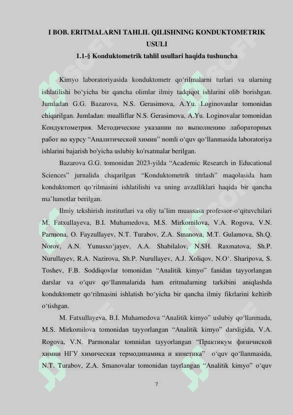 Kimyo laboratoriyasida konduktometr qurilmasini ishlatish metodikasi 7