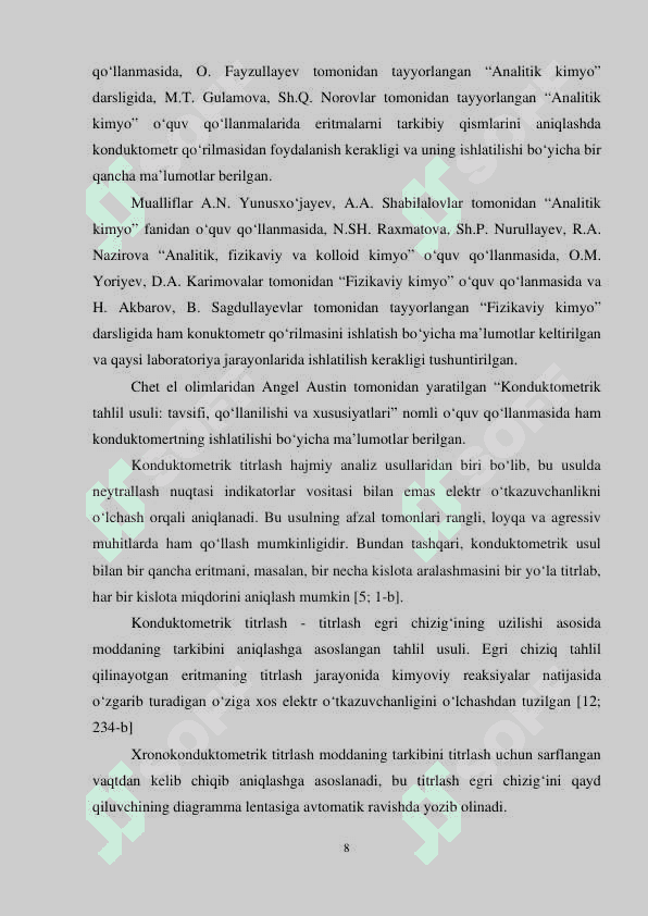 Kimyo laboratoriyasida konduktometr qurilmasini ishlatish metodikasi 8