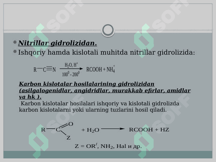KARBON KISLOTALAR, MURAKKAB EFIRLAR, AMIDLAR 7