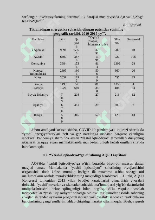 IHTT MAMLAKaaATLARIDA “YASHIL O‘SISH”NI TA’MINLASH MODELLARI 7