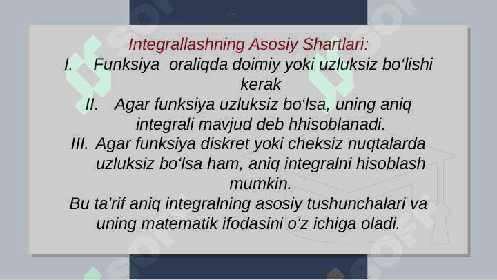 Aniq integral va uning xossalari 6