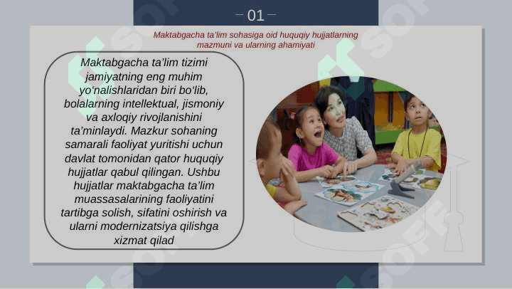 Maktabgacha talimga doir farmon,qaror va farmoishlarni sohaga keng tadbiq etish usullari 3