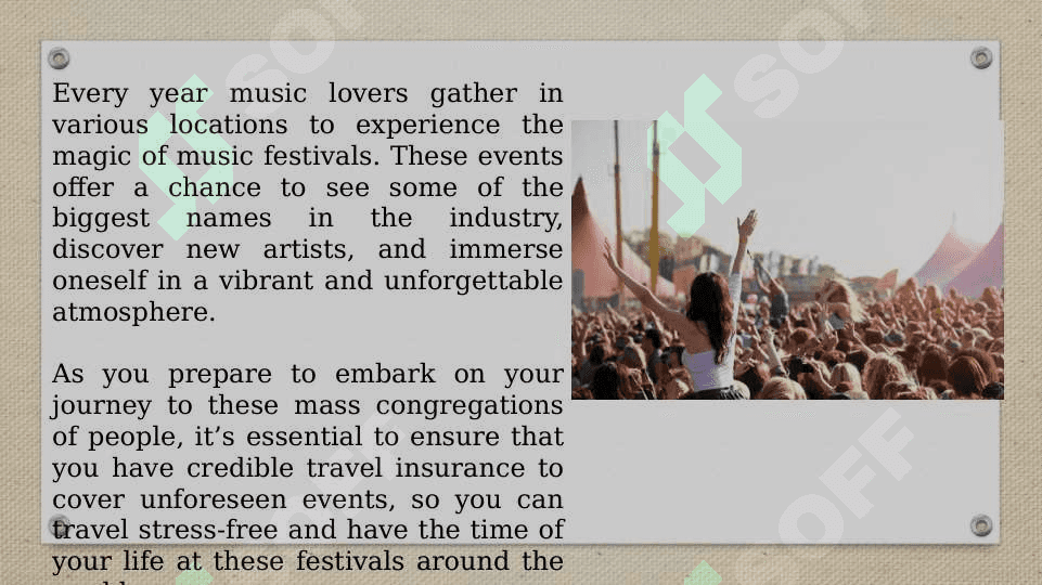 Music festivals of the world. 2