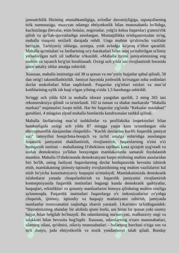 O’zbekistonda fuqarolik jamiyati institutlarining shakllanishi va rivojlanishi 3