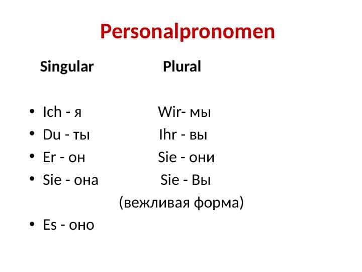 Personalpronomen