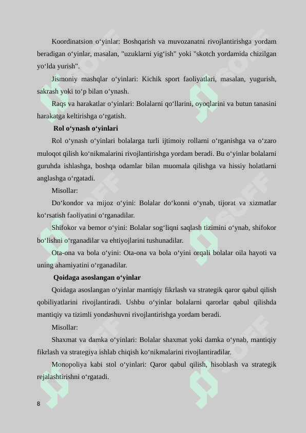 O‘yin orqali o‘rgatish usullarining nazariyasi 8