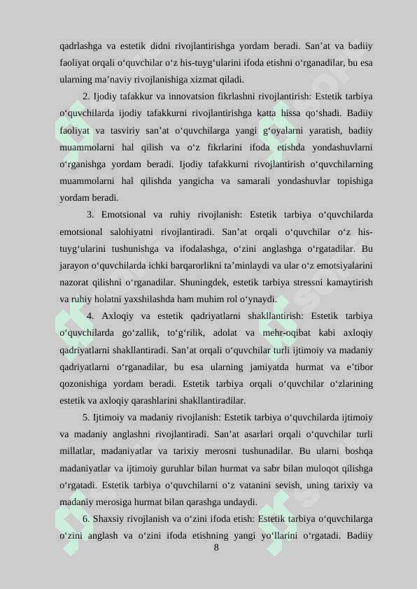 TASVIRIY QOBILIYATNI RIVOJLANTIRISH BOSQICHLARI (2) 8