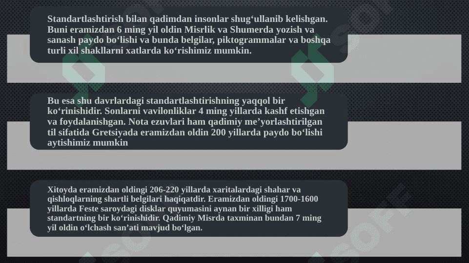 Standartlarni MDH doirasidagi mavqei 2