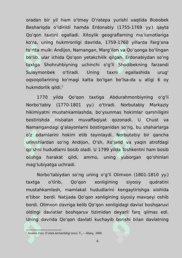 Qo`qon xonligi 6