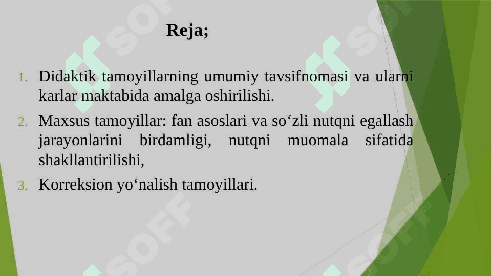 Kar bolalar maktabida ta’lim tamoyillarini amalga oshirilishi. 2