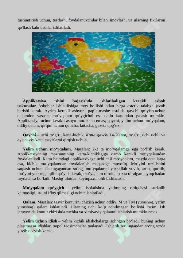 Mavzu: Aplikatsiya amaliy sa'nat turi sifatida 3