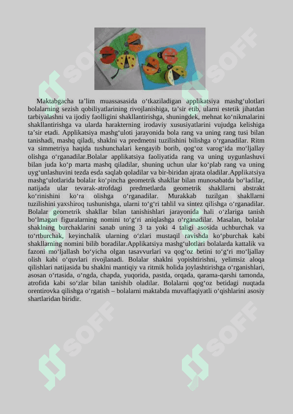 Mavzu: Aplikatsiya amaliy sa'nat turi sifatida 4