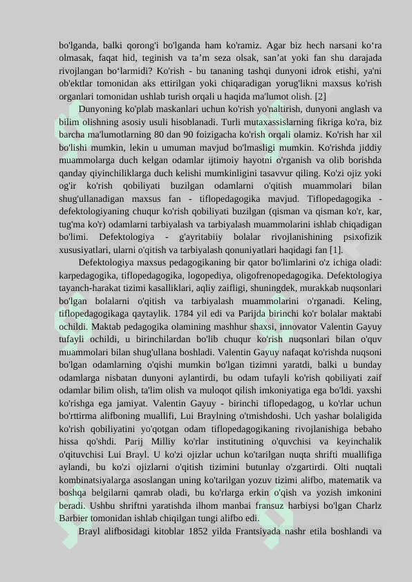 Tiflopedagogikaning rivojlanish tarixi 3