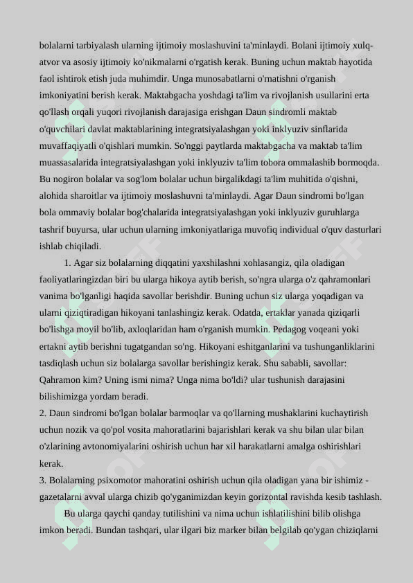 Daun sindromli bolalar 4