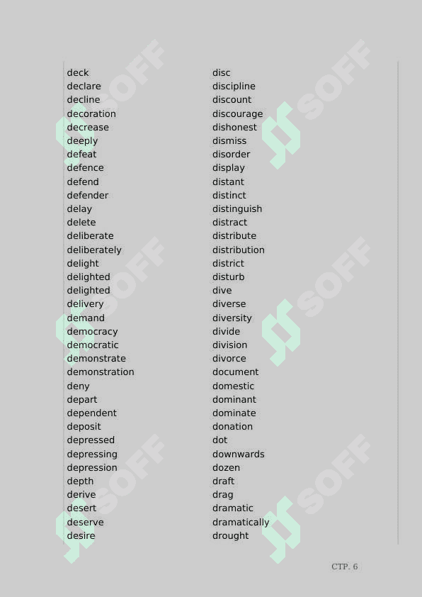 B2 CEFR Vocabulary Word List 7